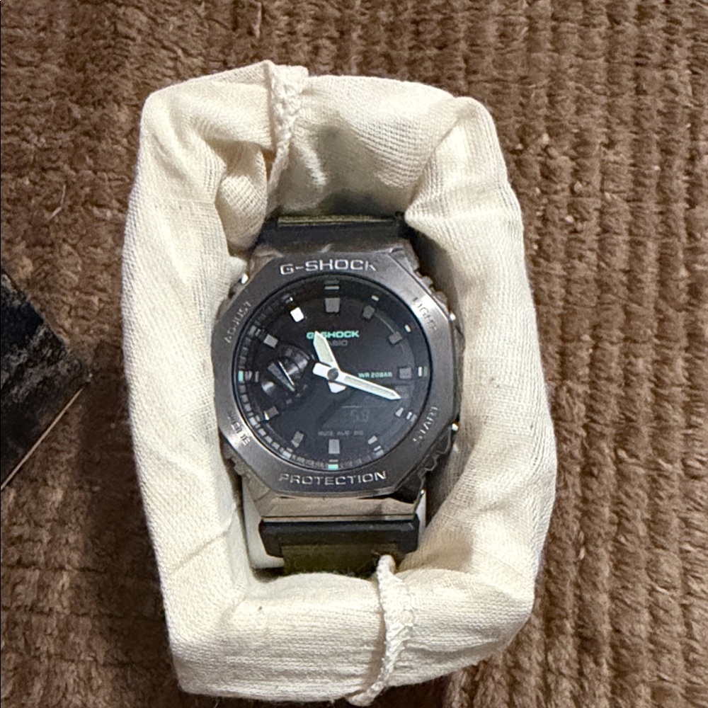 G-Shock Black and Silver Watch